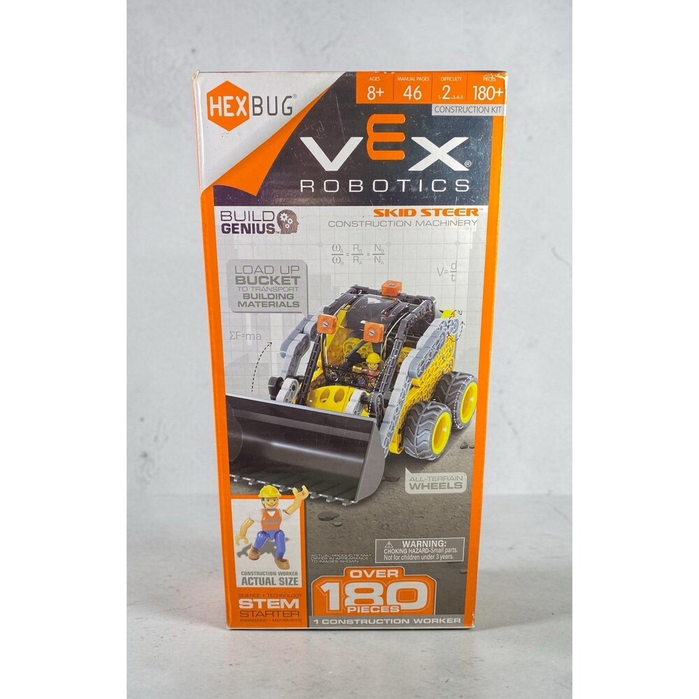 HEXBUG VEX Robotics Skid Steer Building Genius STEM Toy 180 Pcs NIB